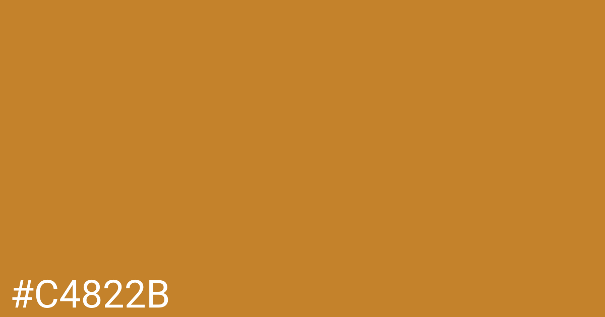 Hex color #c4822b graphic