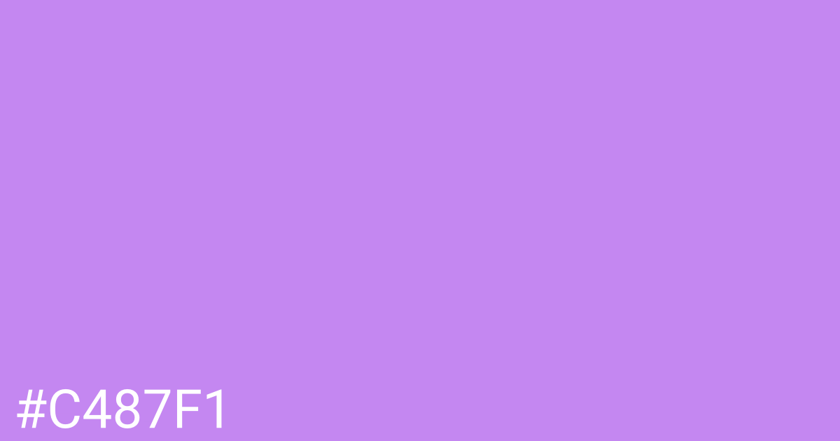 Hex color #c487f1 graphic