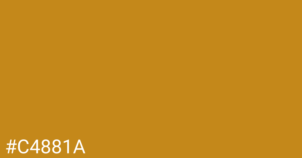 Hex color #c4881a graphic