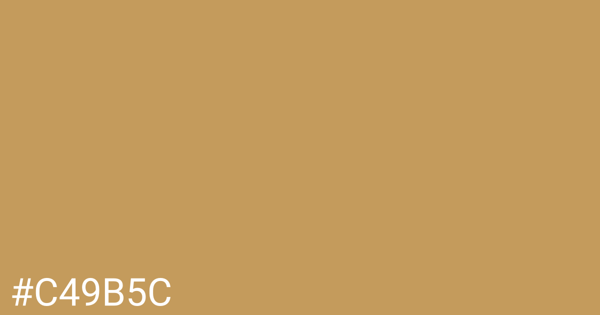 Hex color #c49b5c graphic