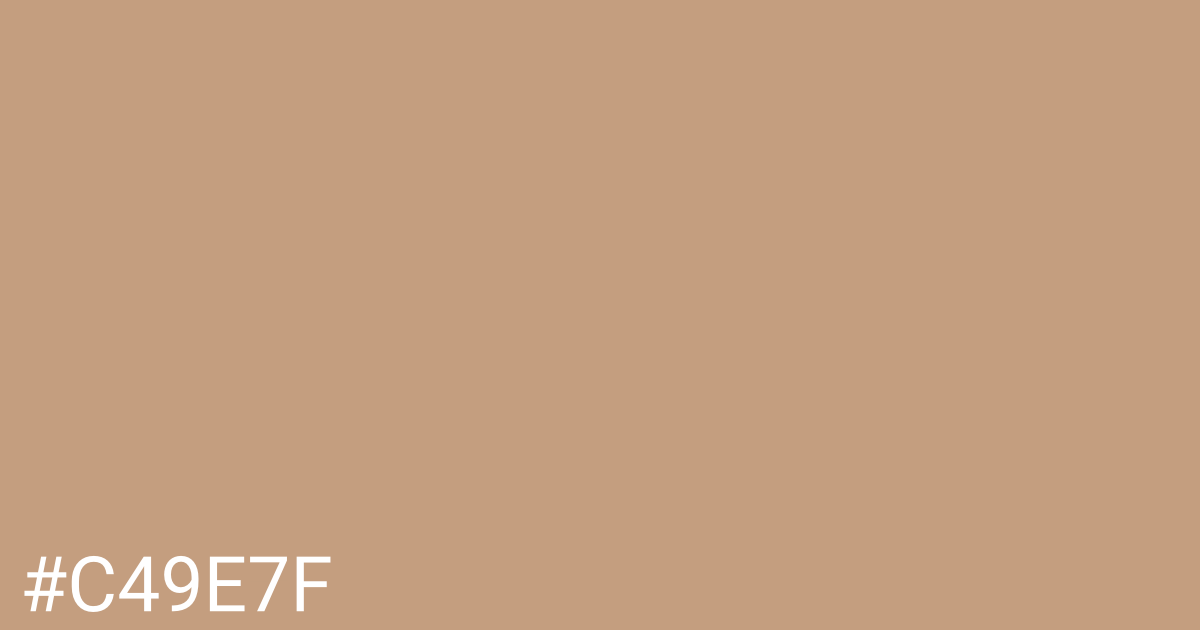 Hex color #c49e7f graphic