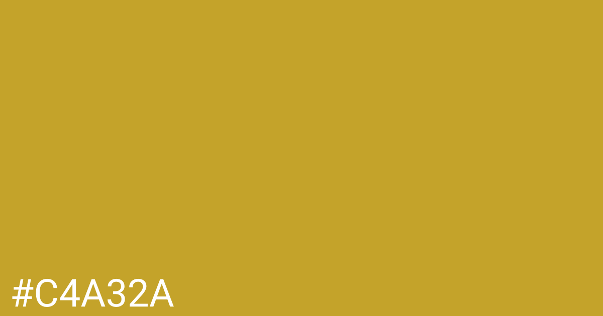 Hex color #c4a32a graphic