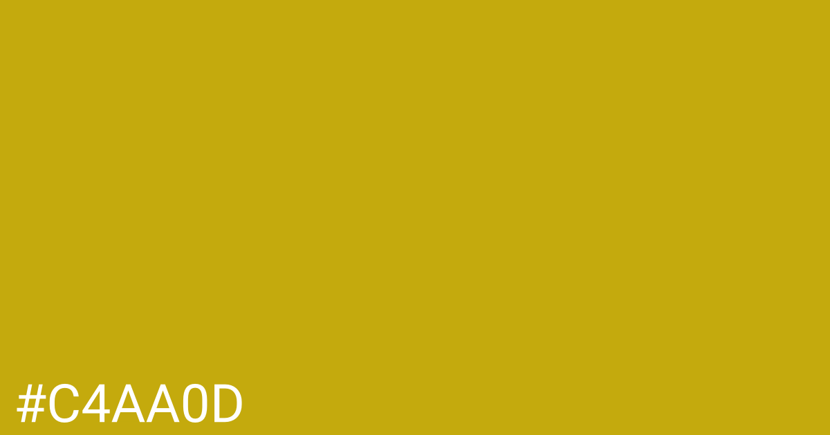 Hex color #c4aa0d graphic