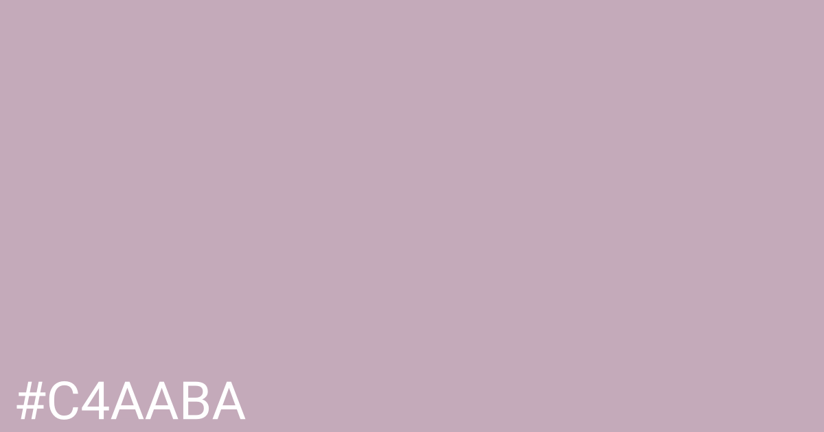 Hex color #c4aaba graphic