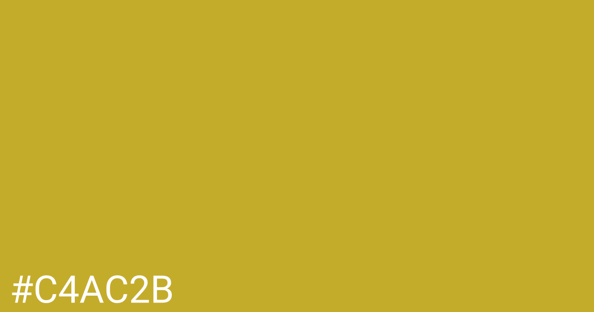 Hex color #c4ac2b graphic