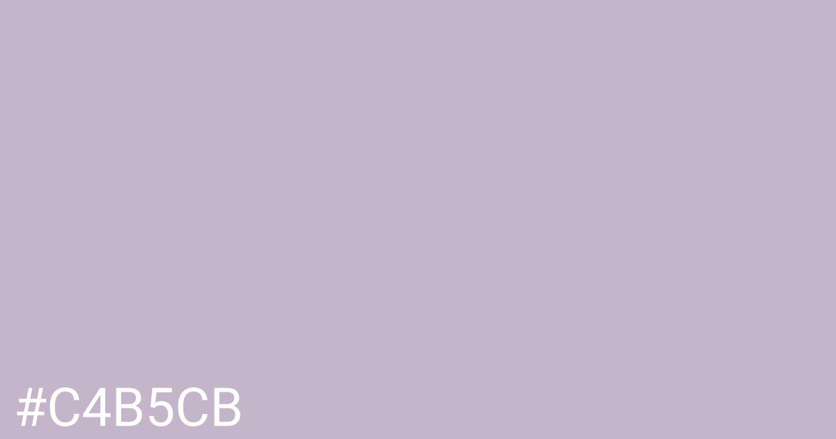 Hex color #c4b5cb graphic