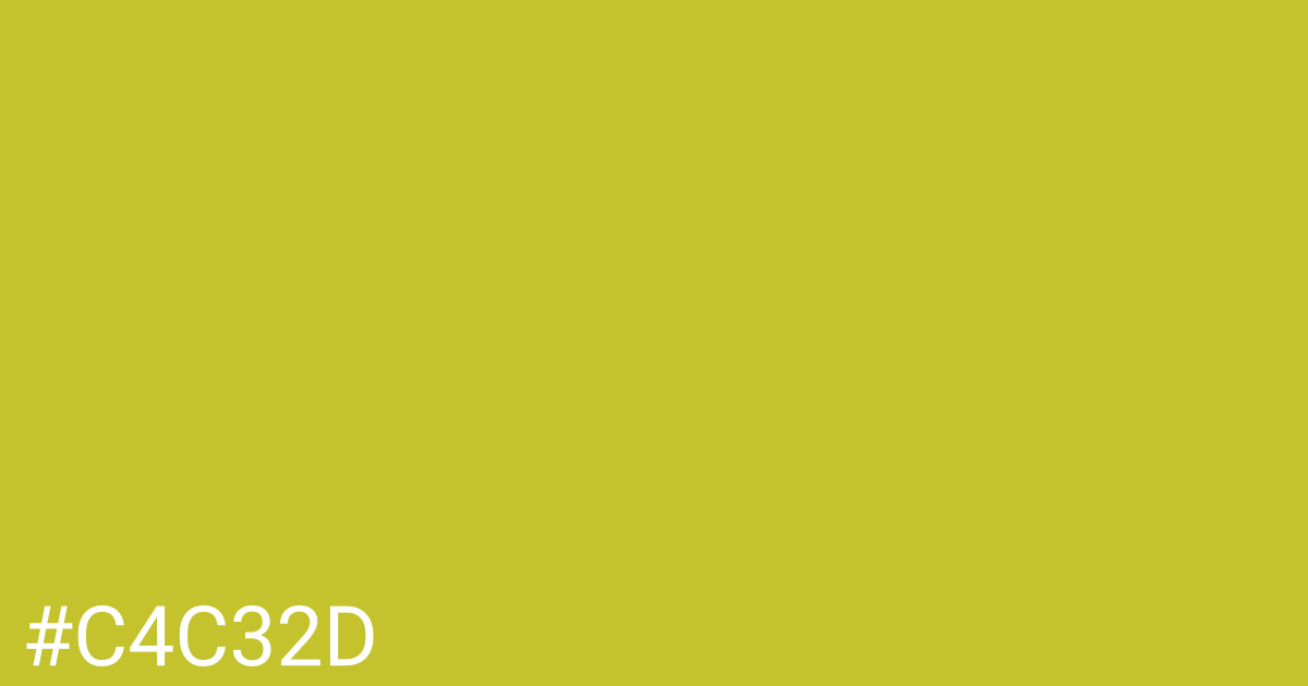 Hex color #c4c32d graphic