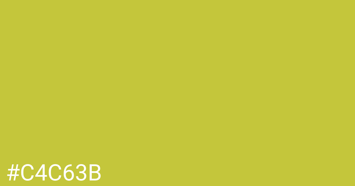 Hex color #c4c63b graphic
