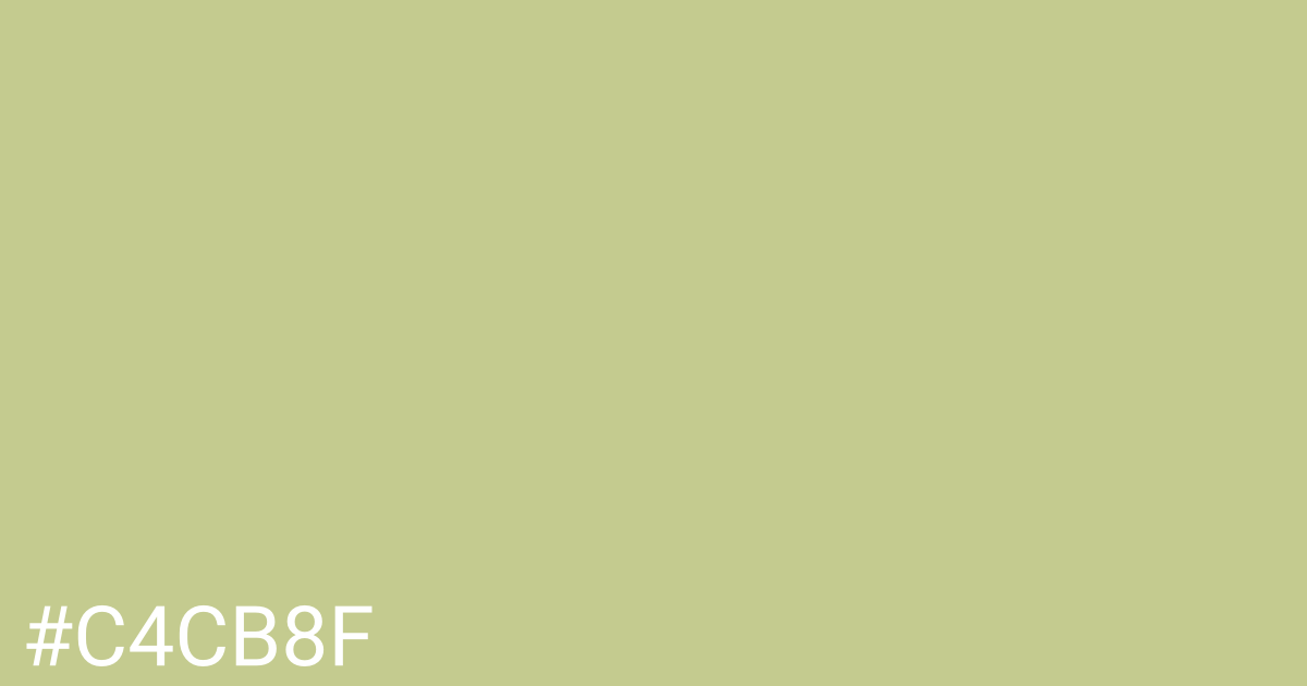 Hex color #c4cb8f graphic