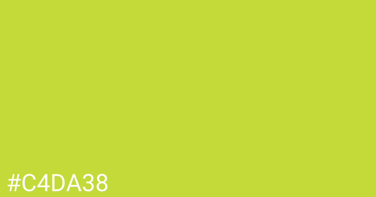 Hex color #c4da38 graphic