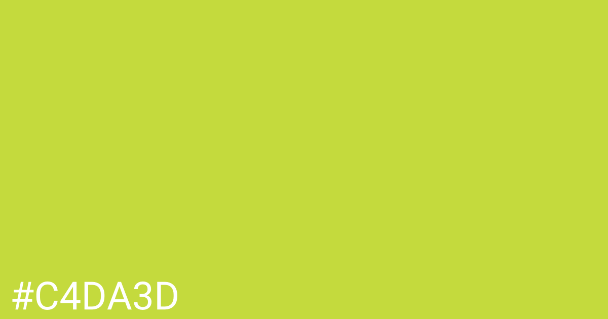 Hex color #c4da3d graphic
