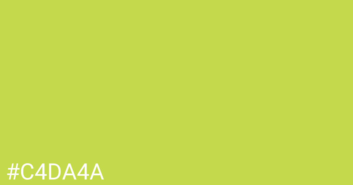 Hex color #c4da4a graphic