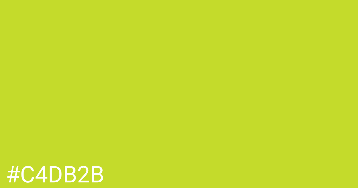 Hex color #c4db2b graphic