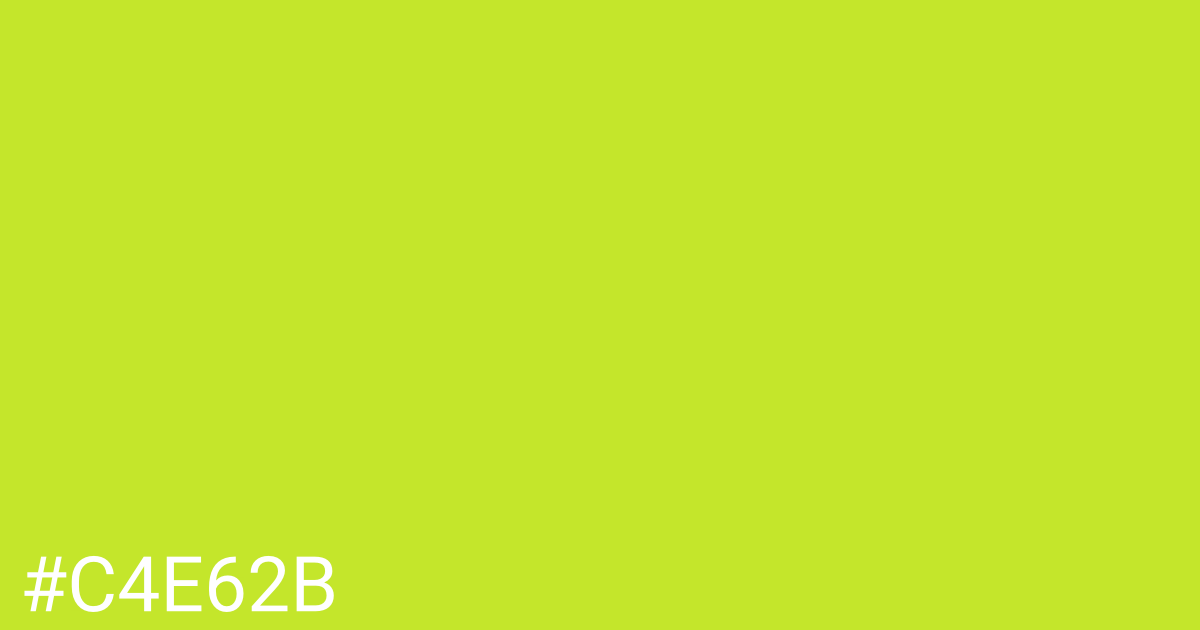 Hex color #c4e62b graphic