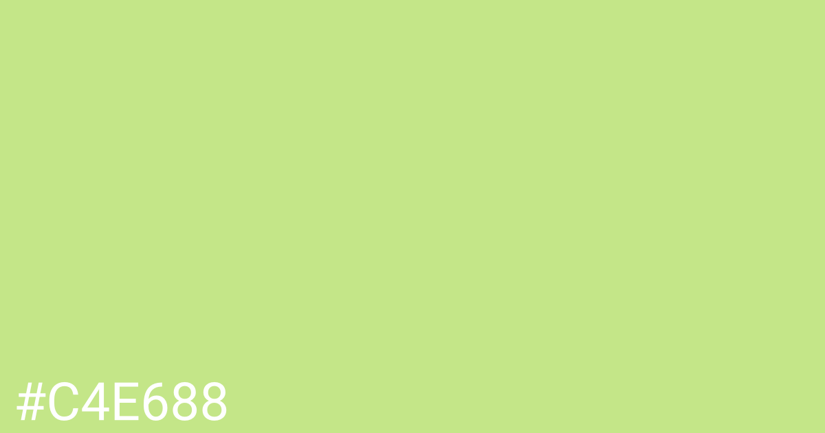 Hex color #c4e688 graphic