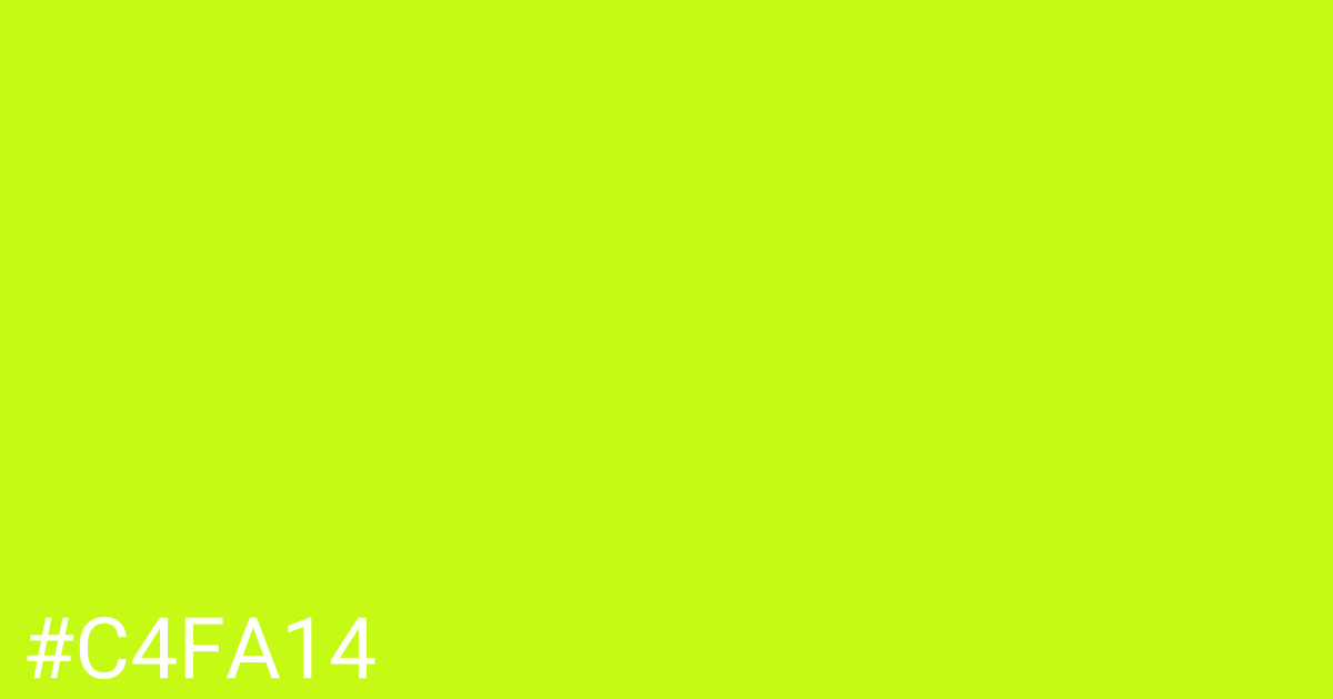 Hex color #c4fa14 graphic
