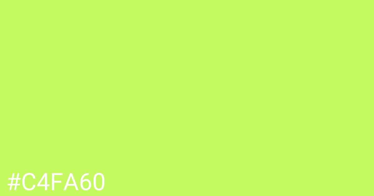 Hex color #c4fa60 graphic