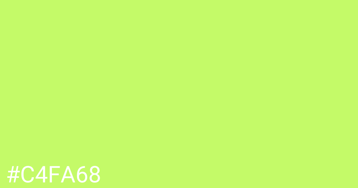 Hex color #c4fa68 graphic