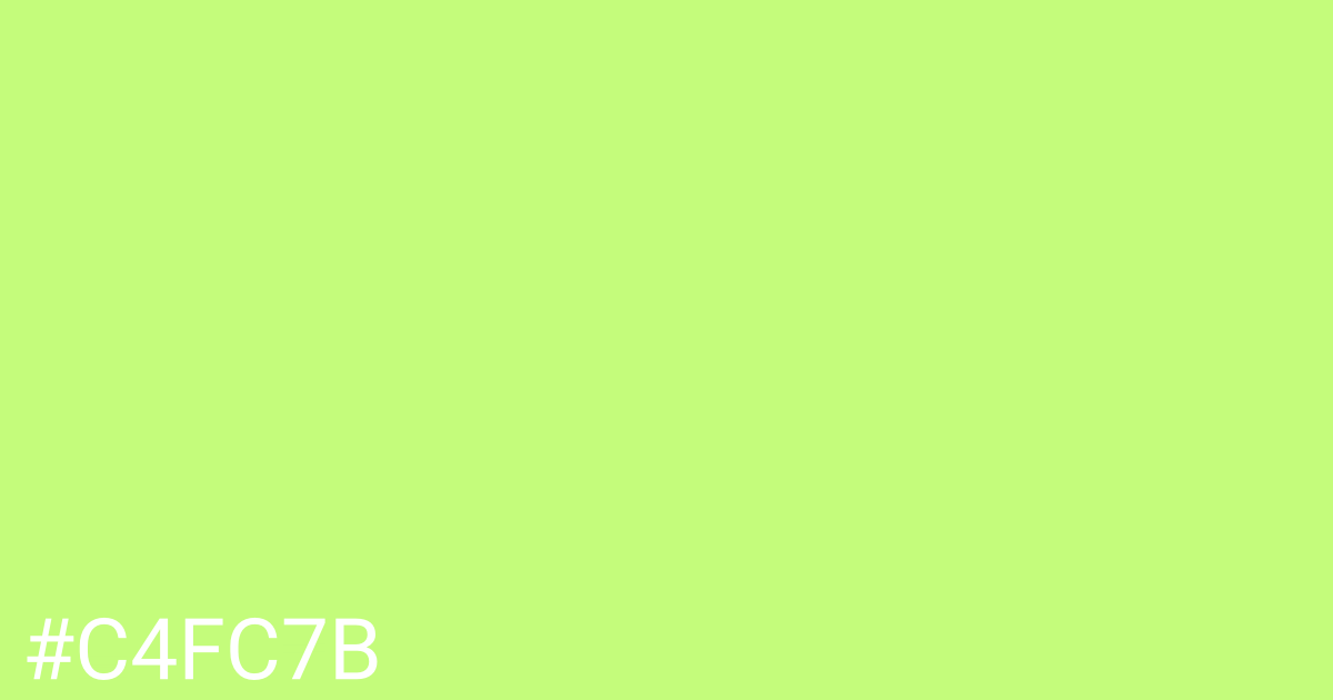 Hex color #c4fc7b graphic