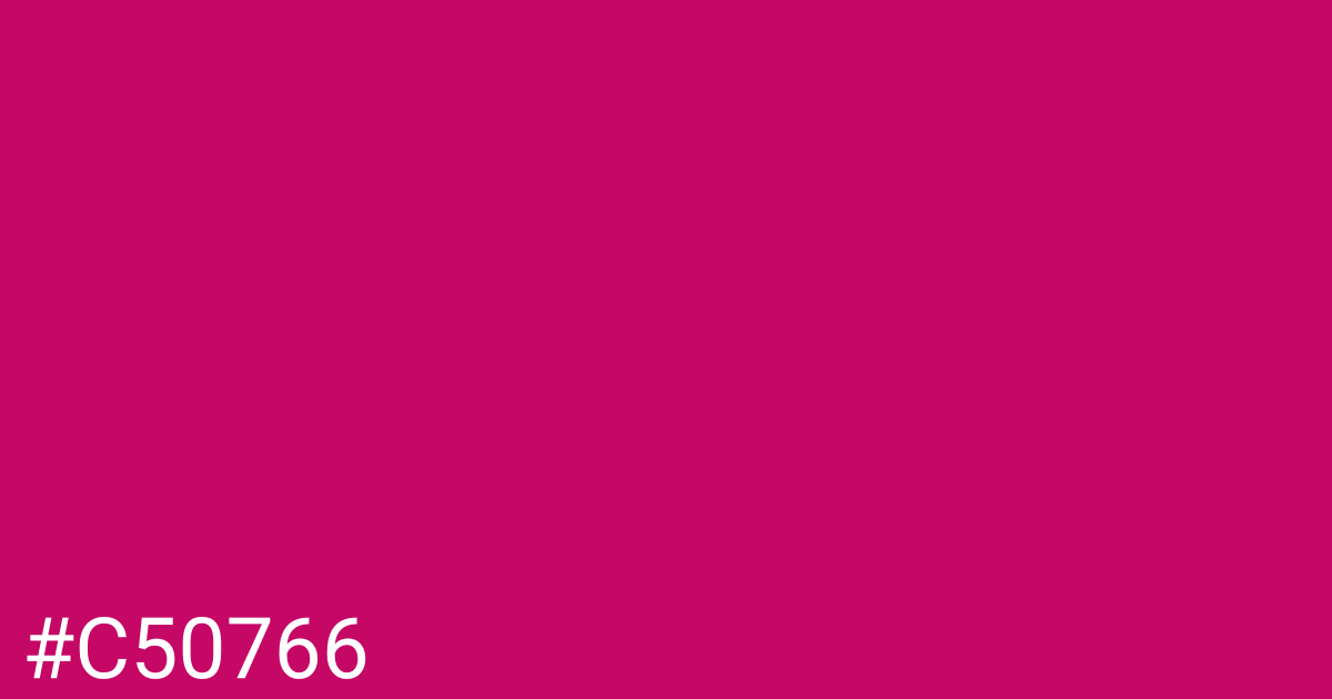 Hex color #c50766 graphic