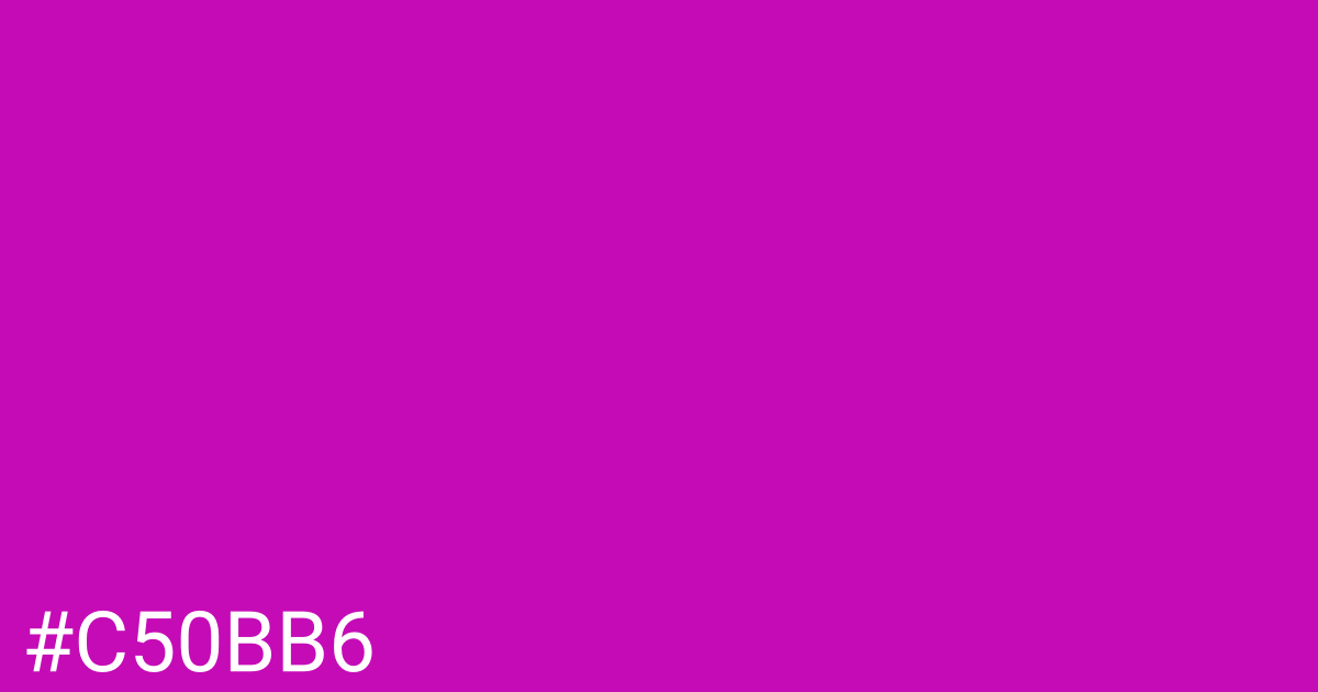 Hex color #c50bb6 graphic