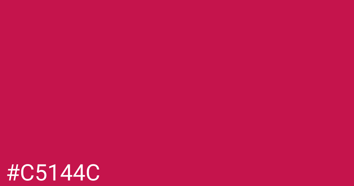 Hex color #c5144c graphic