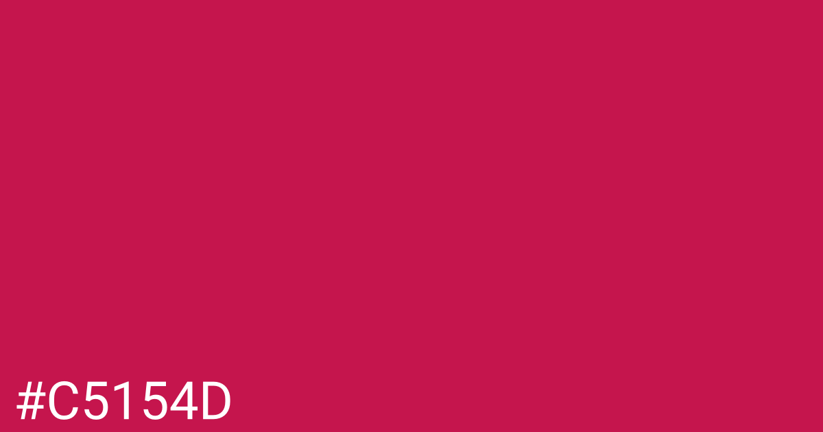 Hex color #c5154d graphic