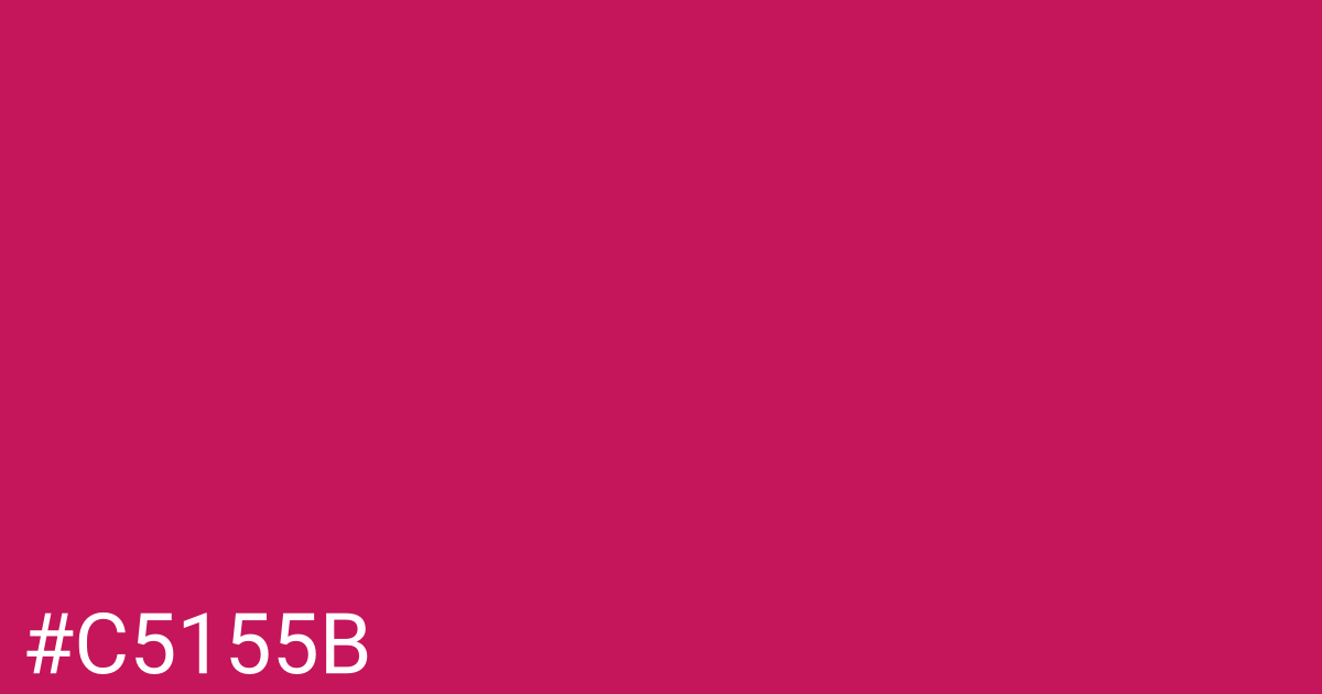 Hex color #c5155b graphic