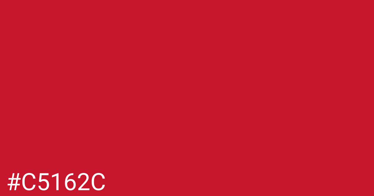 Hex color #c5162c graphic