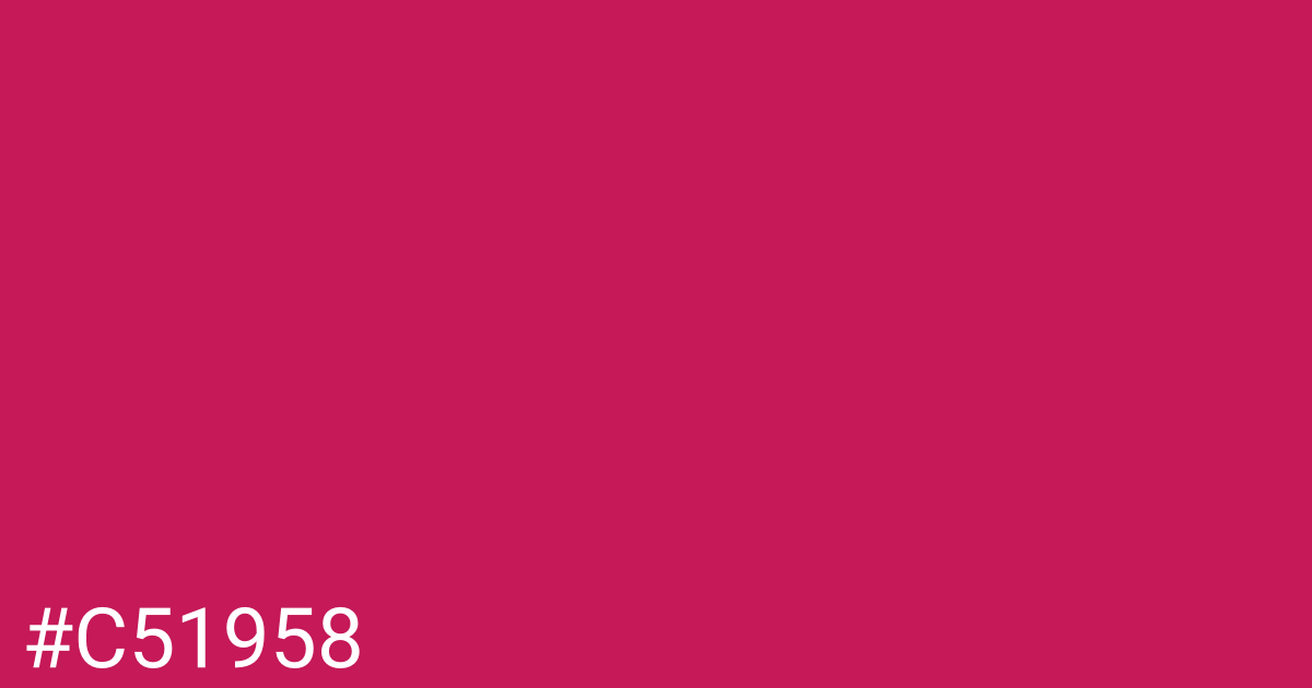 Hex color #c51958 graphic