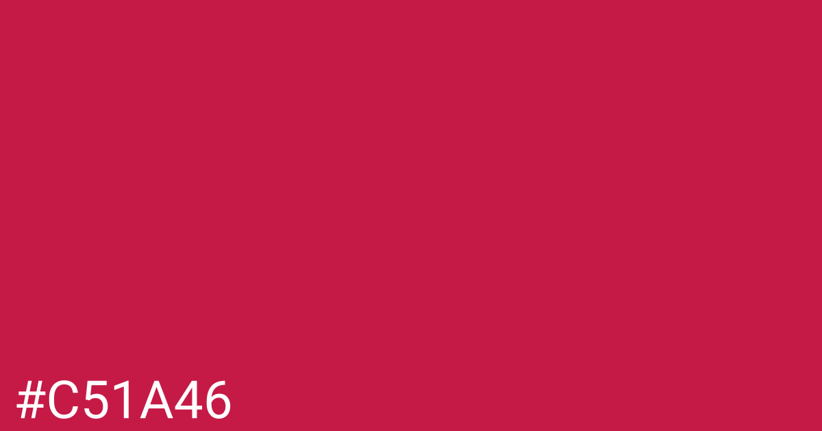 Hex color #c51a46 graphic