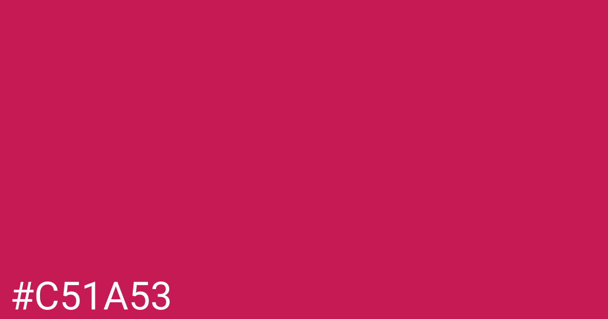 Hex color #c51a53 graphic