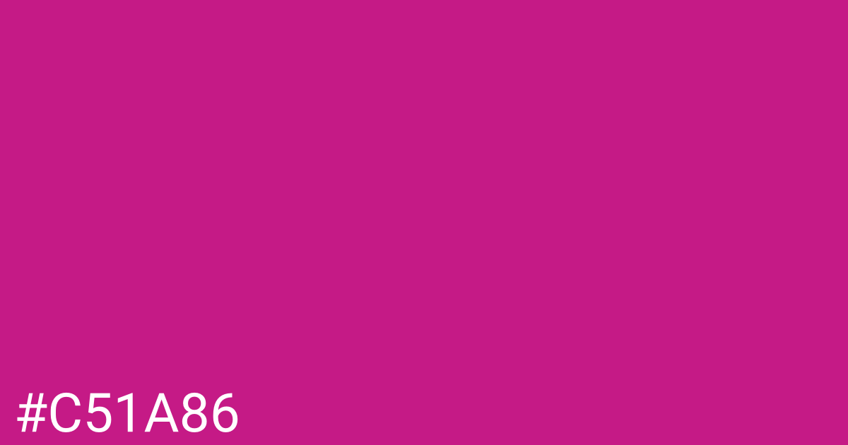 Hex color #c51a86 graphic