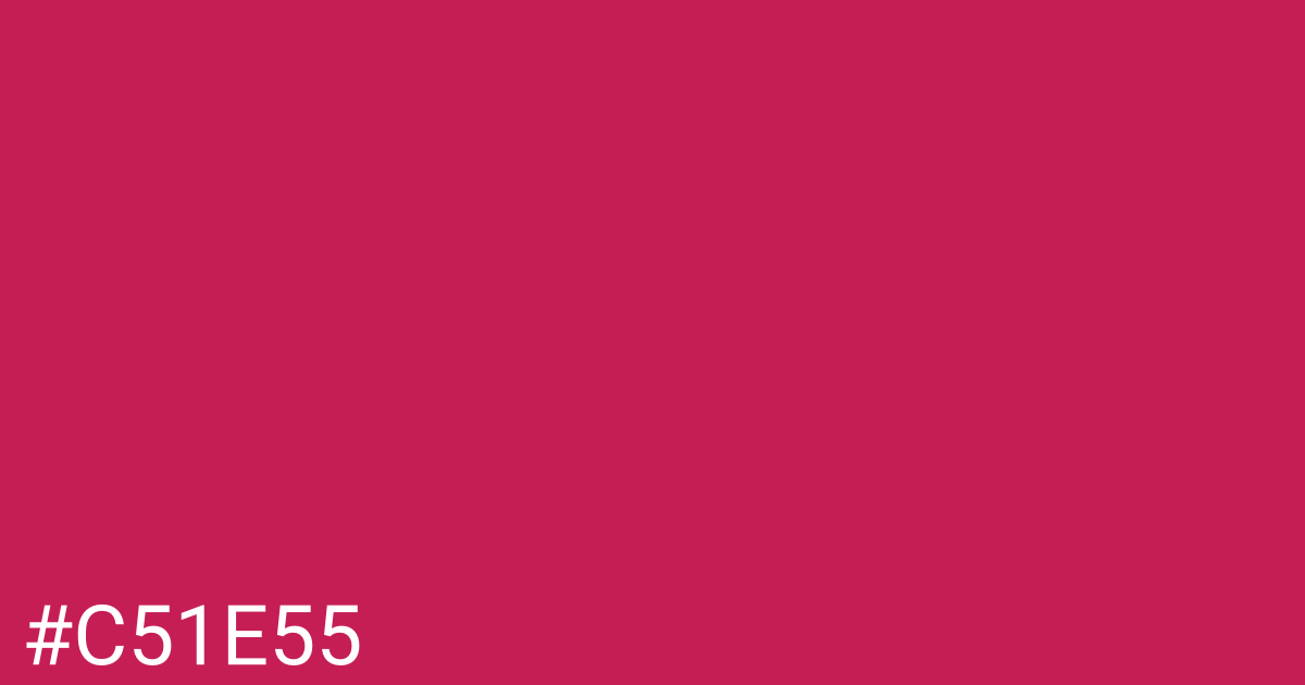 Hex color #c51e55 graphic