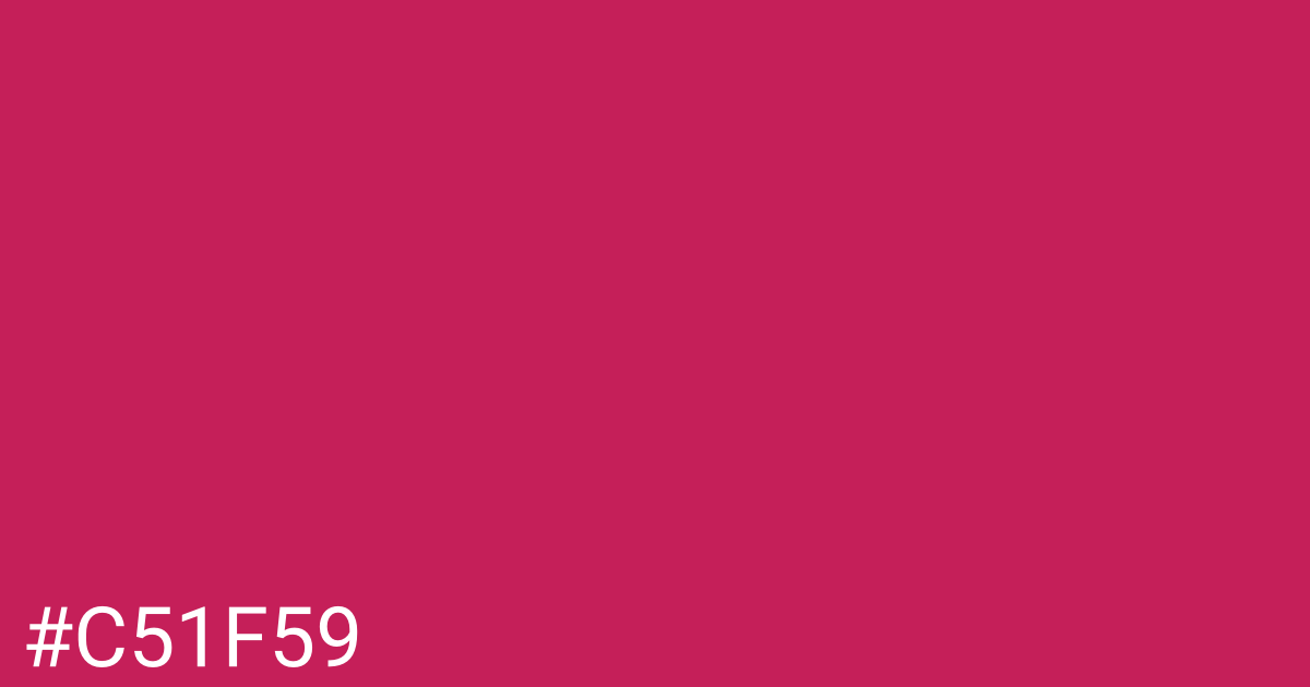 Hex color #c51f59 graphic
