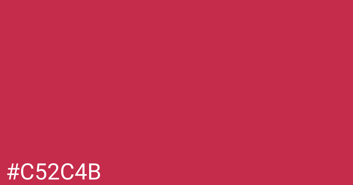 Hex color #c52c4b graphic