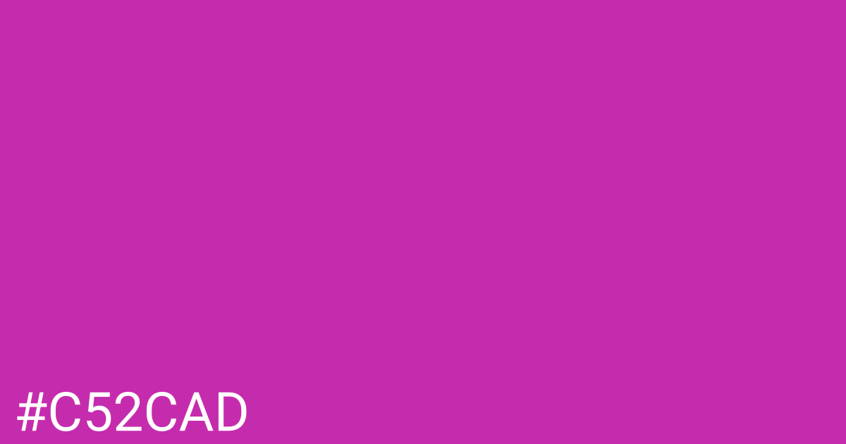 Hex color #c52cad graphic