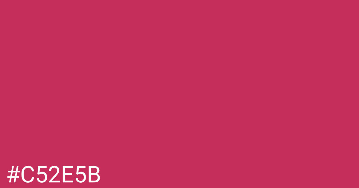 Hex color #c52e5b graphic