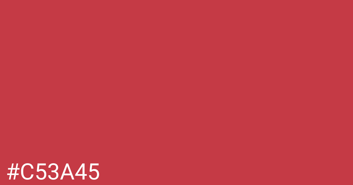 Hex color #c53a45 graphic