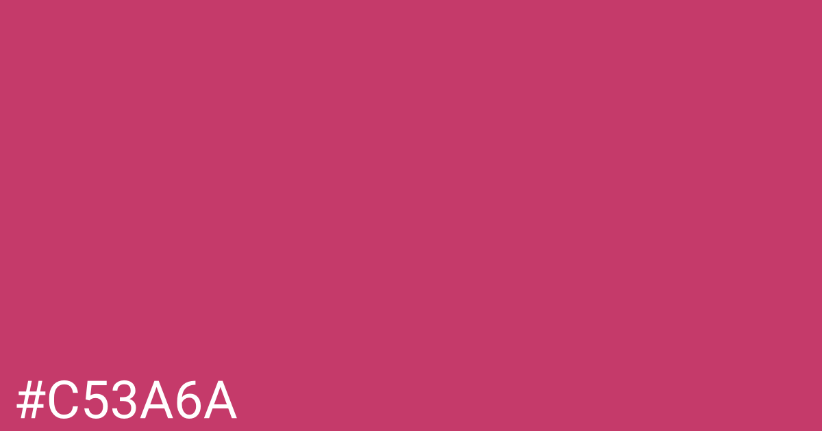 Hex color #c53a6a graphic