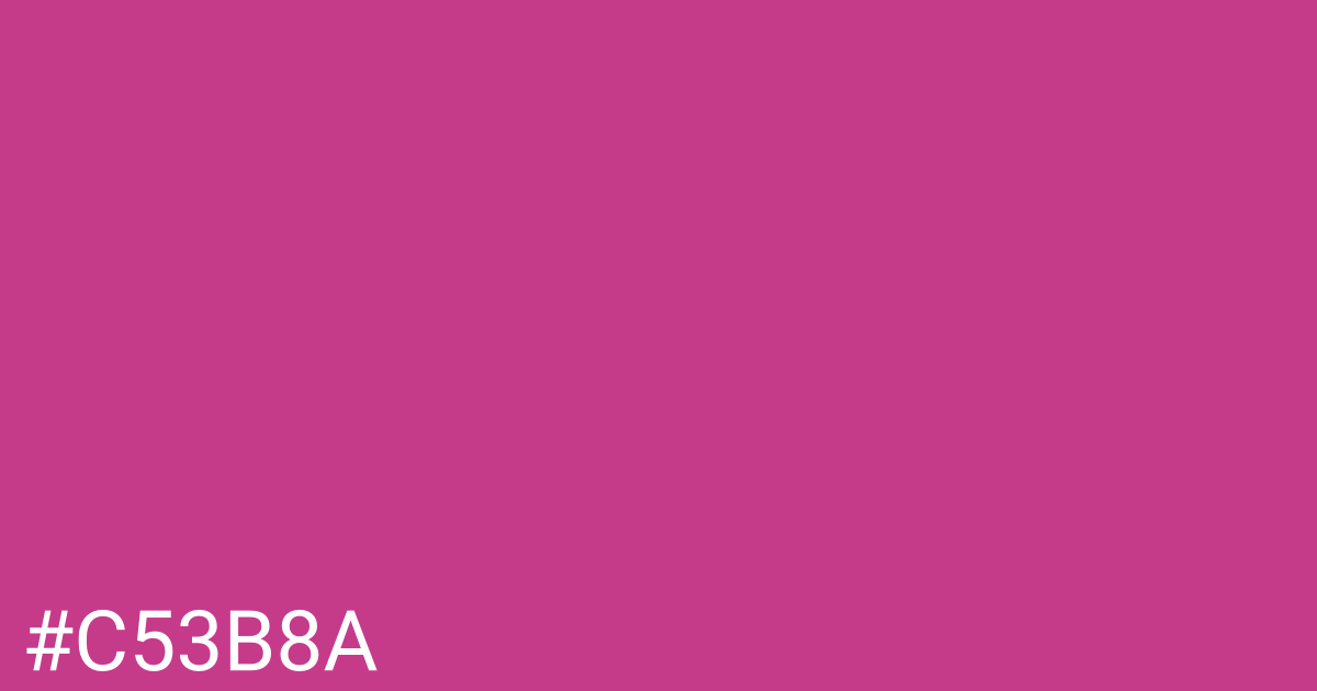 Hex color #c53b8a graphic