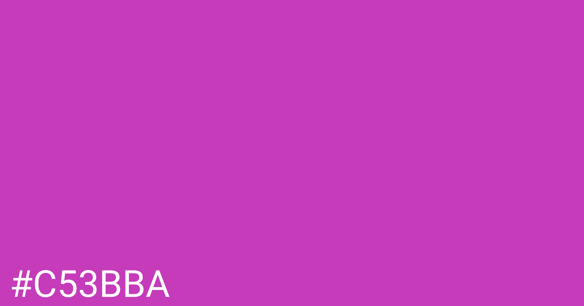 Hex color #c53bba graphic