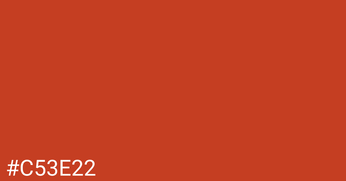 Hex color #c53e22 graphic
