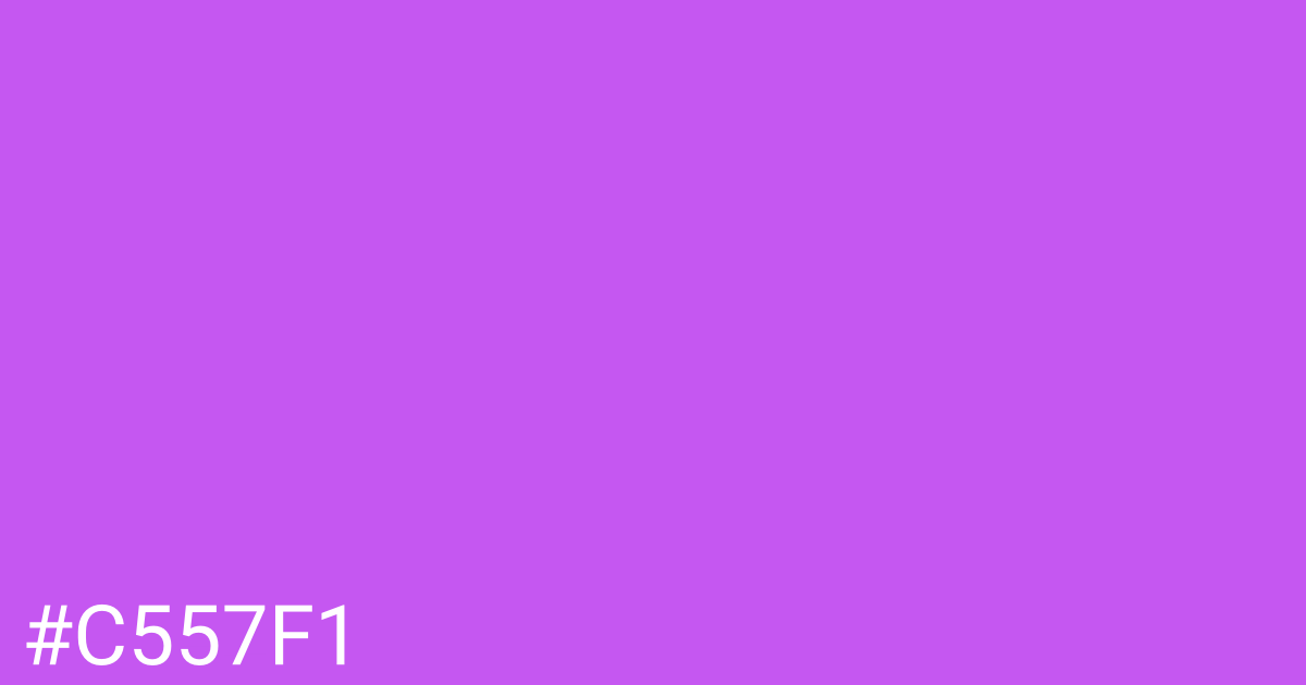 Hex color #c557f1 graphic