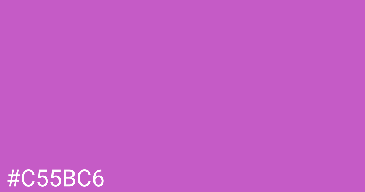Hex color #c55bc6 graphic
