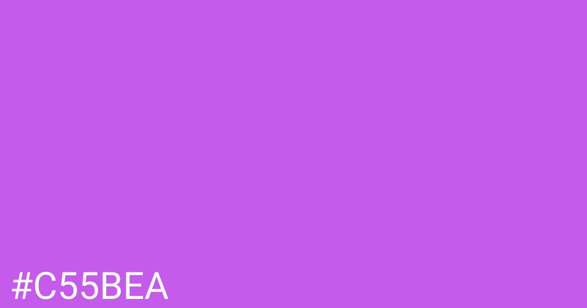 Hex color #c55bea graphic