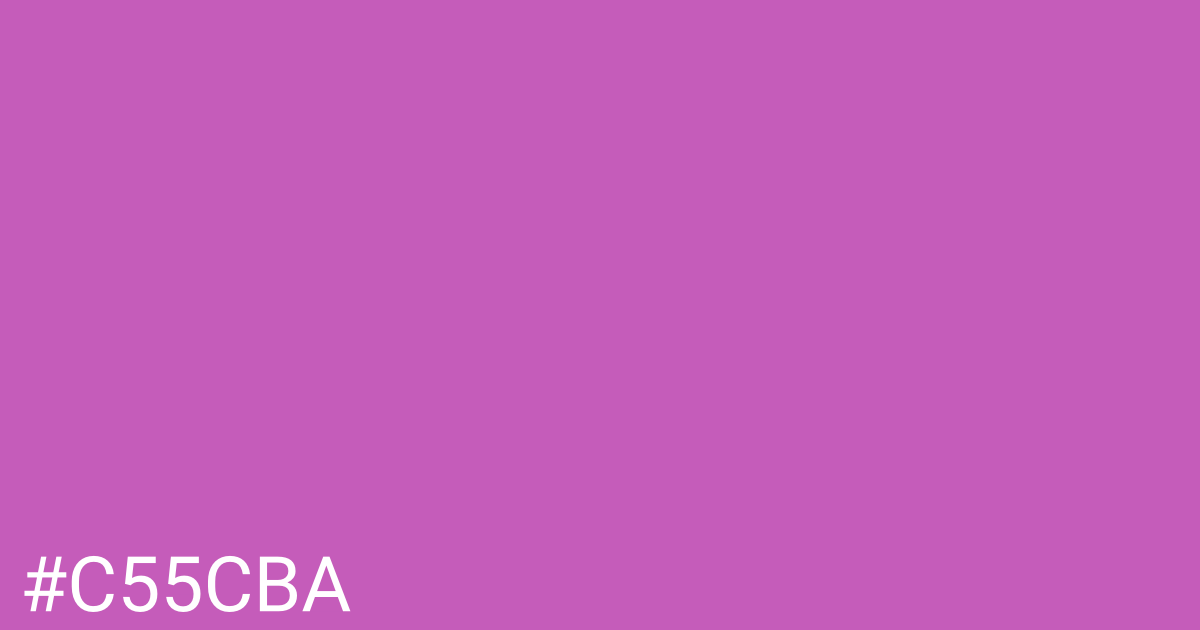 Hex color #c55cba graphic