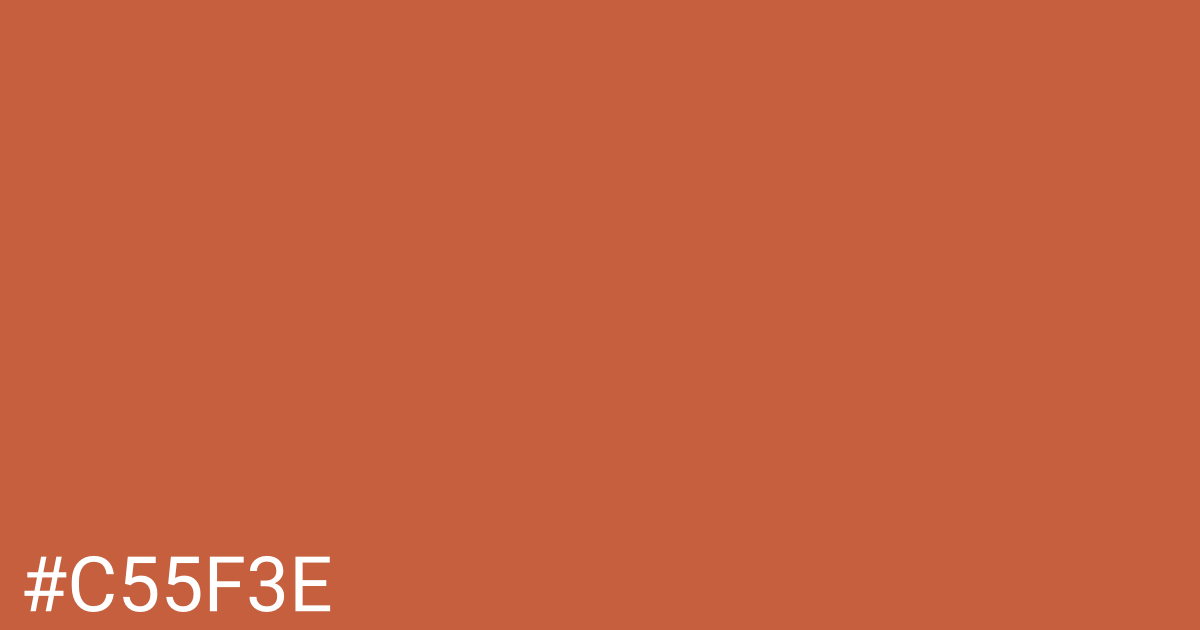 Hex color #c55f3e graphic