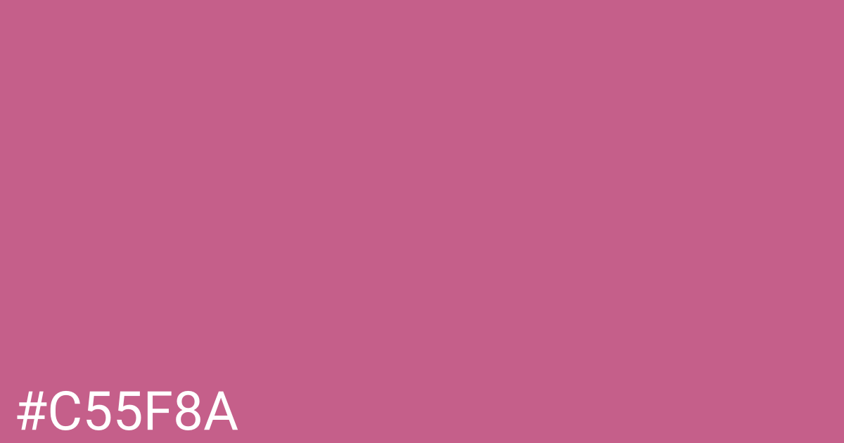 Hex color #c55f8a graphic