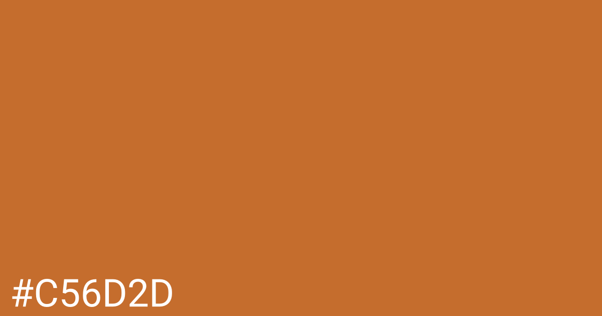Hex color #c56d2d graphic